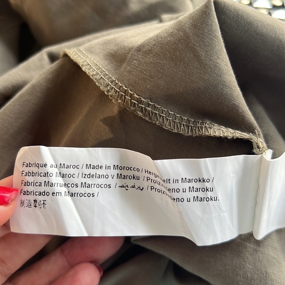 Y2K Khaki Green Strapless Mini Dress  EU Size 40/US S - Picture 7 of 9